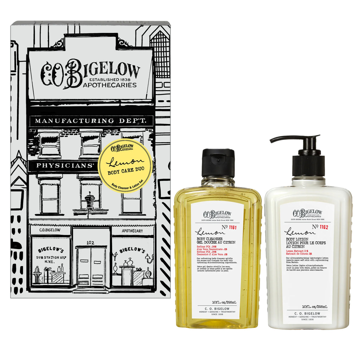 C.O. Bigelow Lemon Apothecary Duo Box