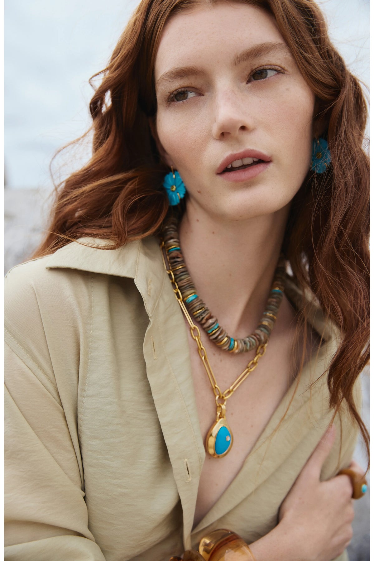 Lizzie Fortunato Blue Pond Necklace