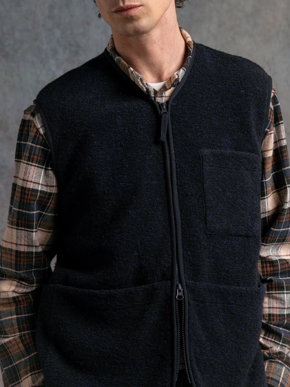 Kestin Bute Speckled Wool Vest