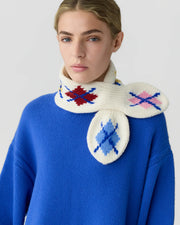 Guest in Residence Argyle Bowtie Scarf