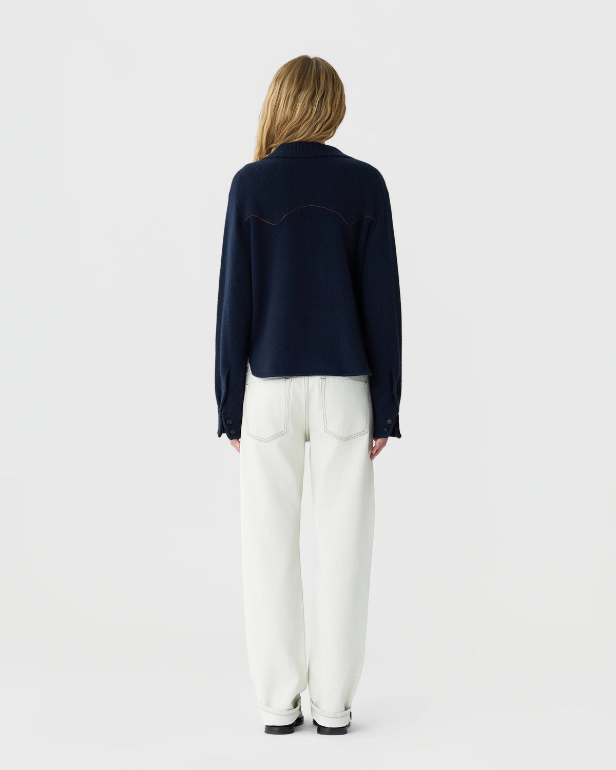Guest in Residence Cropped Western Shirt