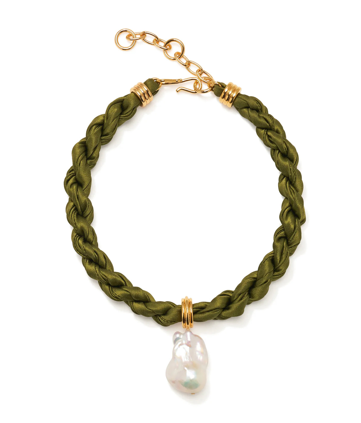 Lizzie Fortunato Woven Collar Olive Branch