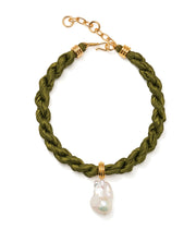 Lizzie Fortunato Woven Collar Olive Branch