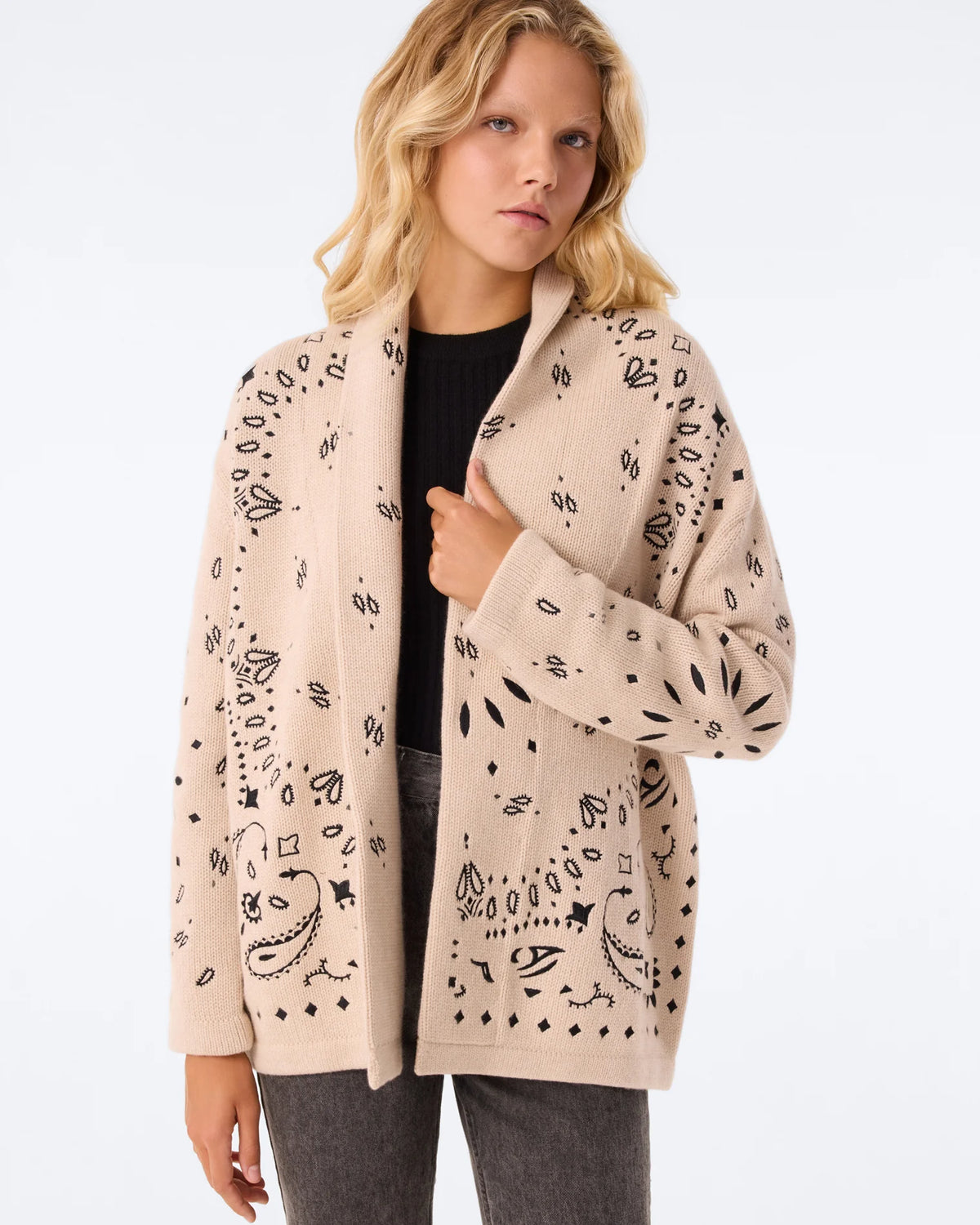 Kujten Cody Bandana Cardigan