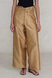 Chan Luu Dupioni Straight Leg Pant