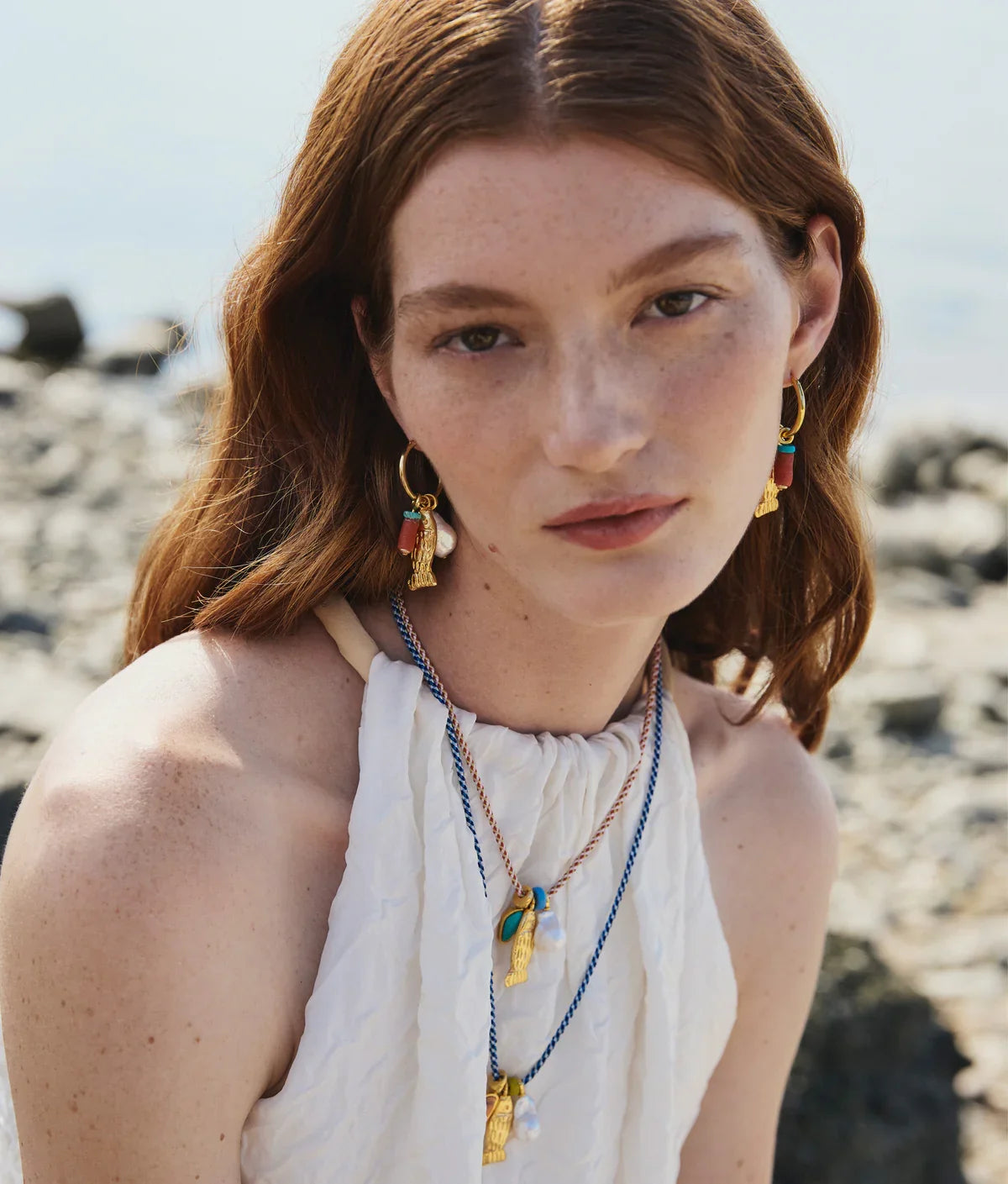 Lizzie Fortunato Minnow Hoop Earrings