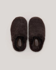 Hommey Sheepskin Chocolate Slippers