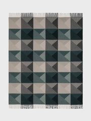 Begg x Co Arran Braque Green Cashmere Throw