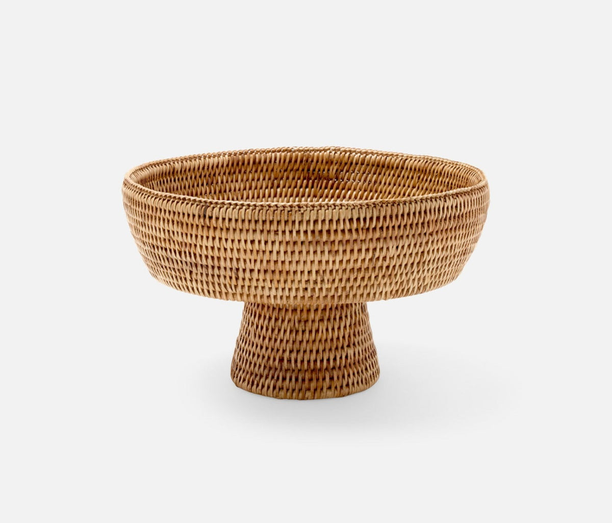 Blue Pheasant Londyn Natural Rattan Small Serving Bowl (10" (D) x 6" (H))