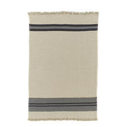 Libeco Black House Stripe Throw