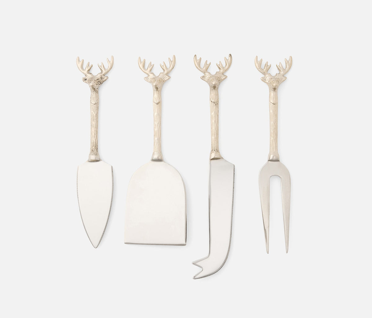 Blue Pheasant Dash Cheese Knives Silver (Set Of Four)