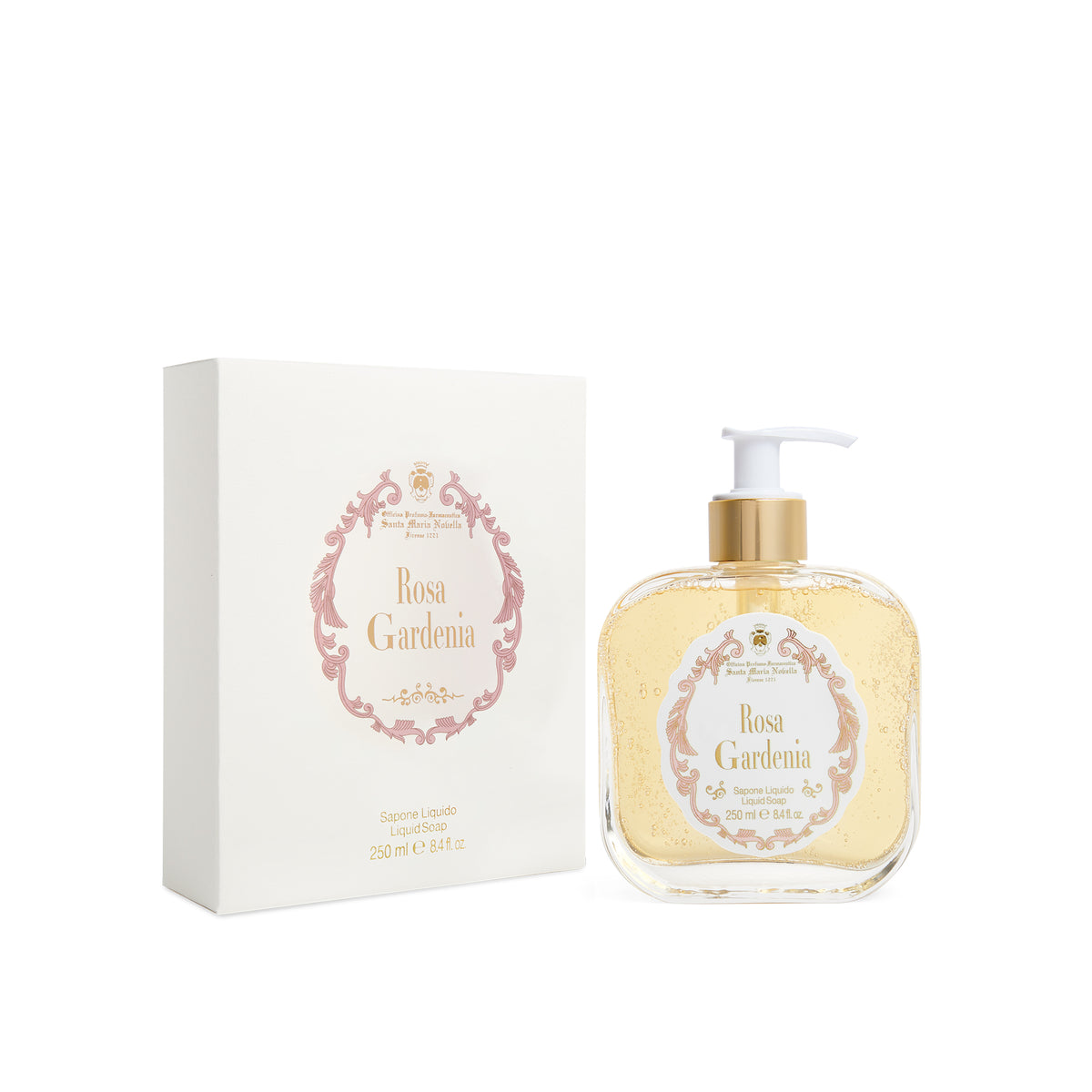 Santa Maria Novella Rosa Gardenia Liquid Soap (Glass) (250 ml)