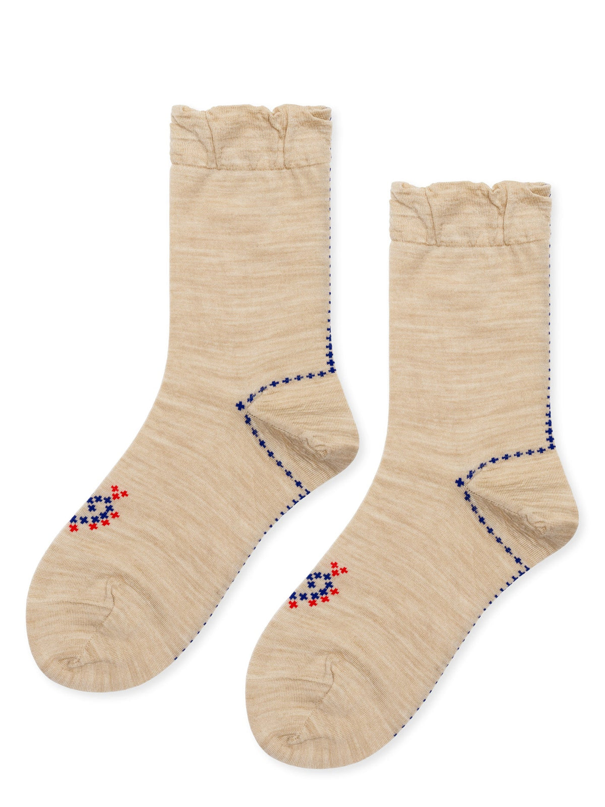 Hansel from Basel Heart Crossstitch Crew Sock