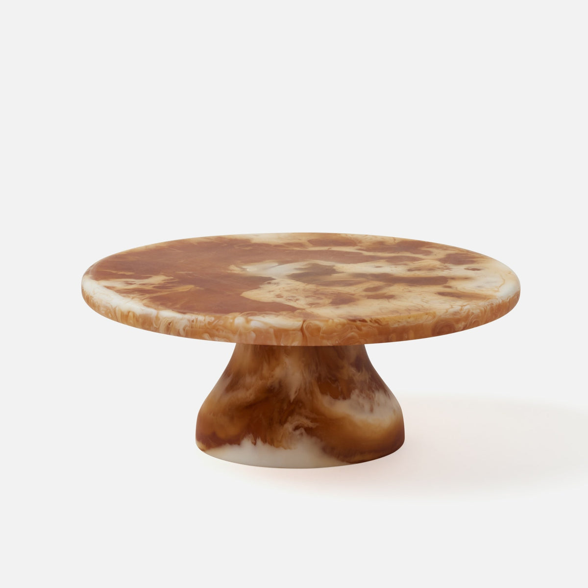 Blue Pheasant Hugo Small Cake Stand Amber Resin