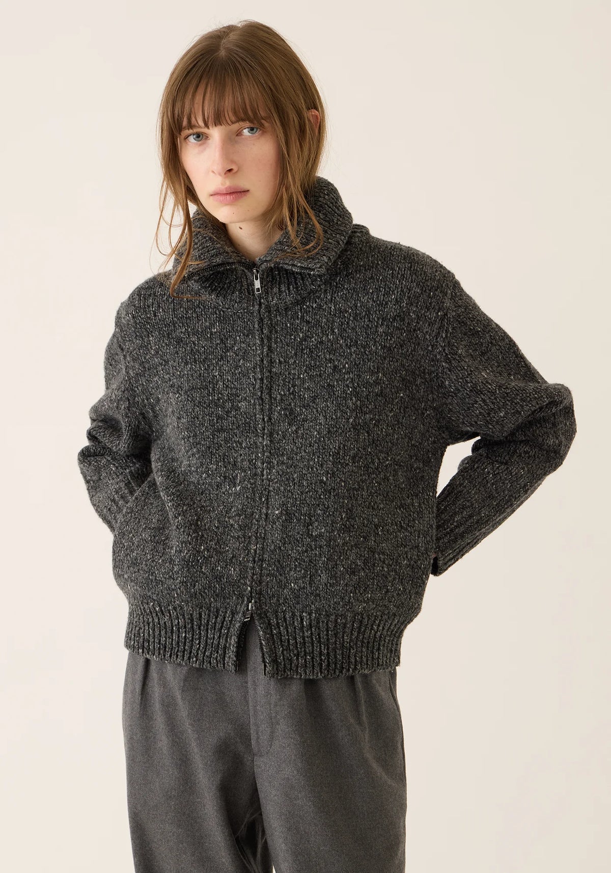 DEMYLEE Irene Zip Cardigan
