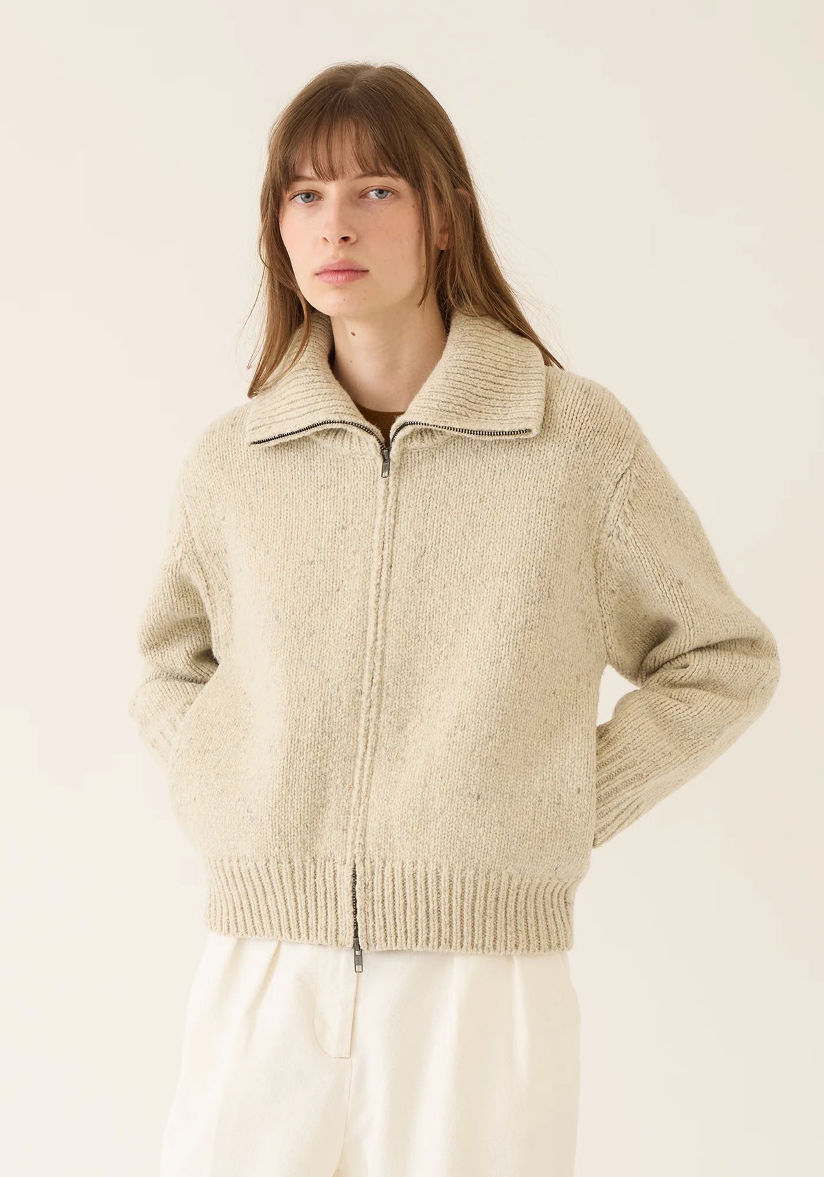 DEMYLEE Irene Zip Cardigan