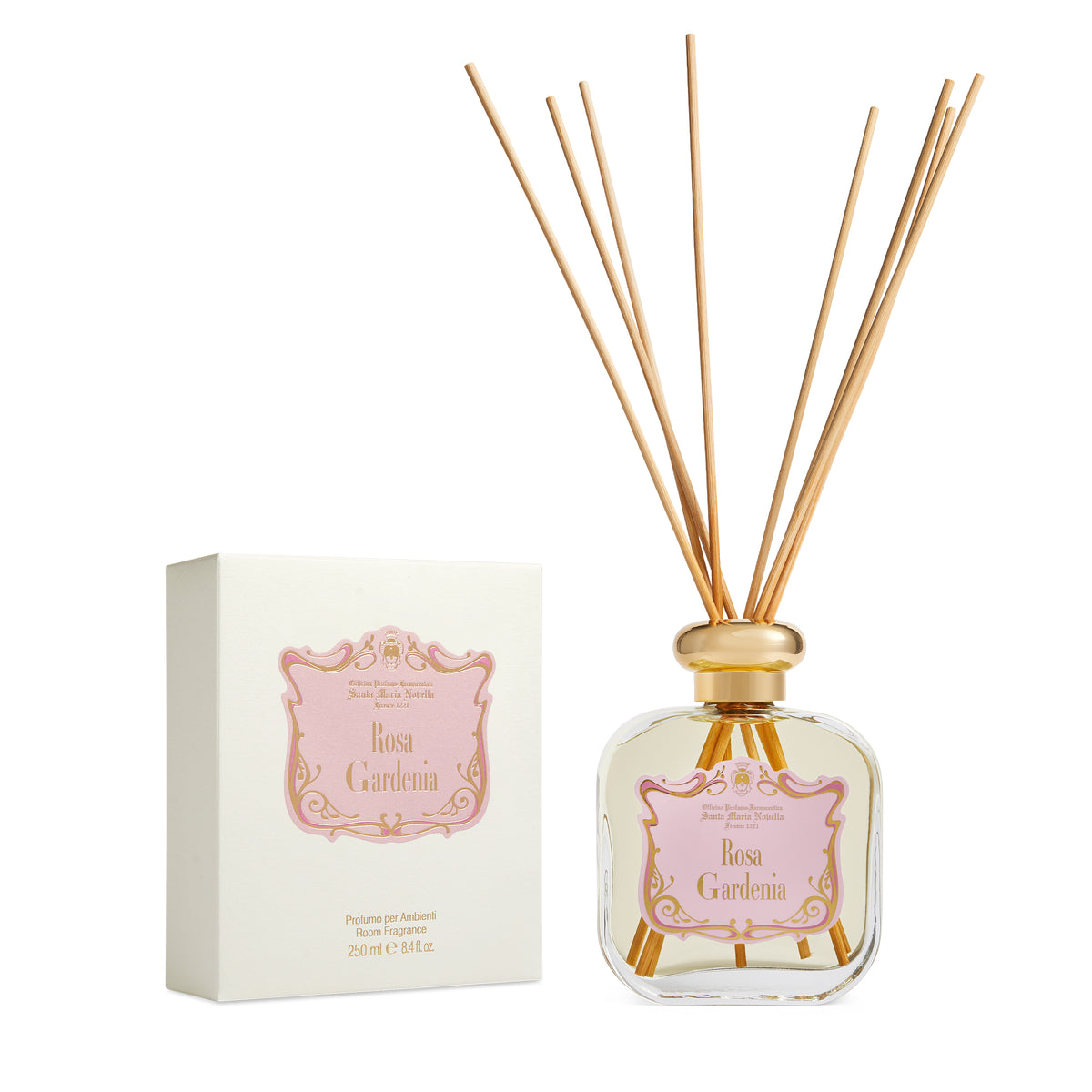 Santa Maria Novella Rosa Gardenia Diffuser (Glass) (250 ml)