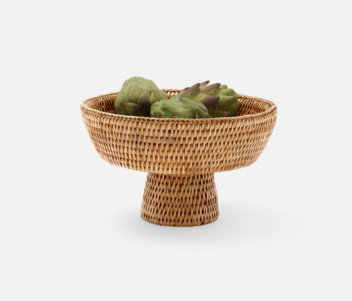 Blue Pheasant Londyn Natural Rattan Small Serving Bowl (10" (D) x 6" (H))