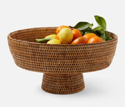 Blue Pheasant Londyn Natural Rattan Large Serving Bowl (13" (D) x 8" (H))
