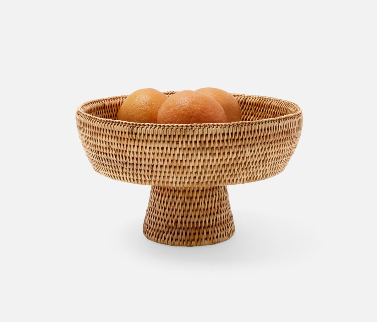 Blue Pheasant Londyn Natural Rattan Small Serving Bowl (10" (D) x 6" (H))