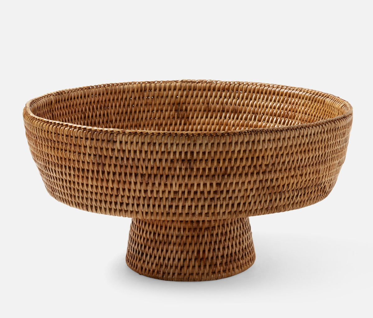 Blue Pheasant Londyn Natural Rattan Large Serving Bowl (13" (D) x 8" (H))